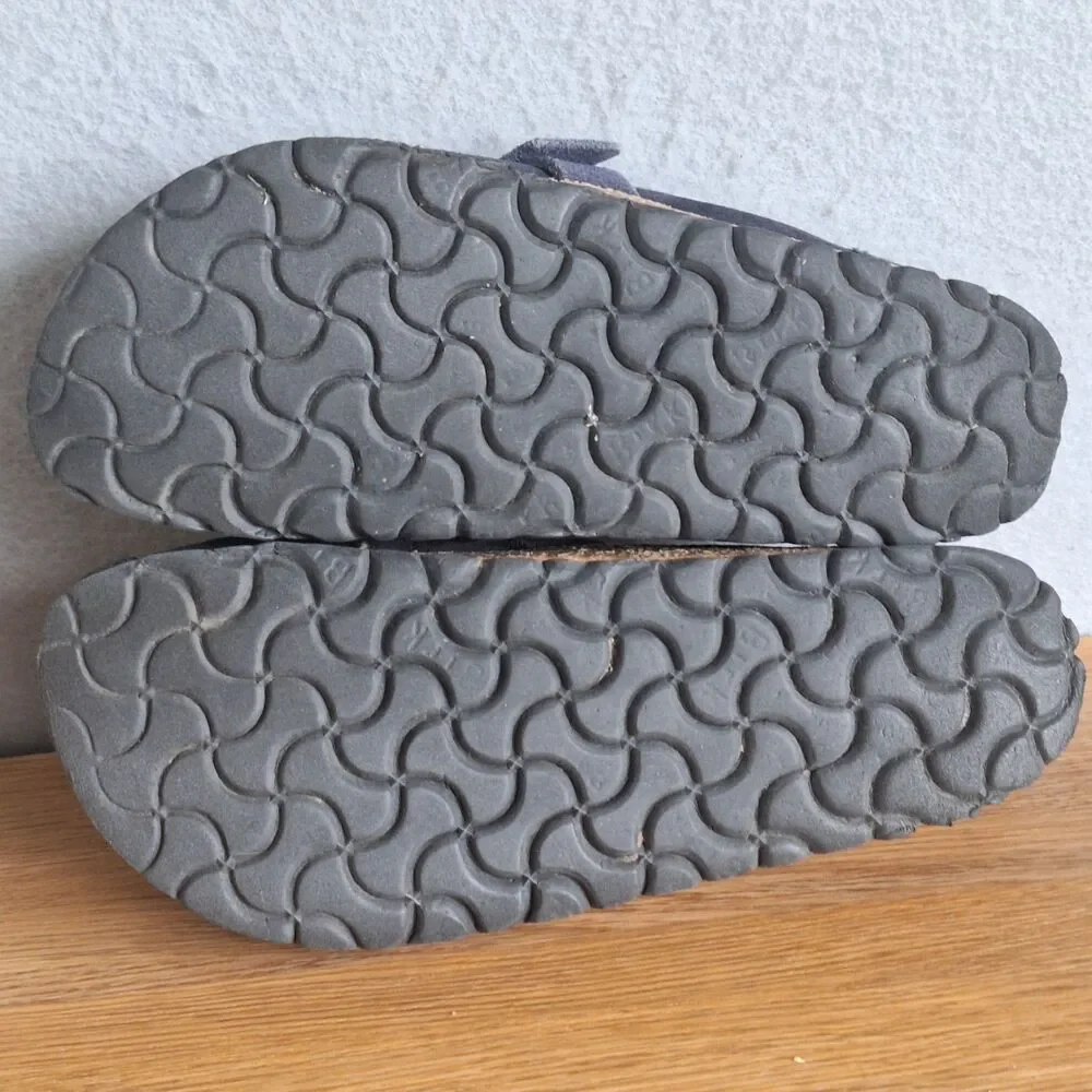 Birkenstock Women's Gray Suede Shearling Mule Clogs with Buckle - Picture 7 of 14